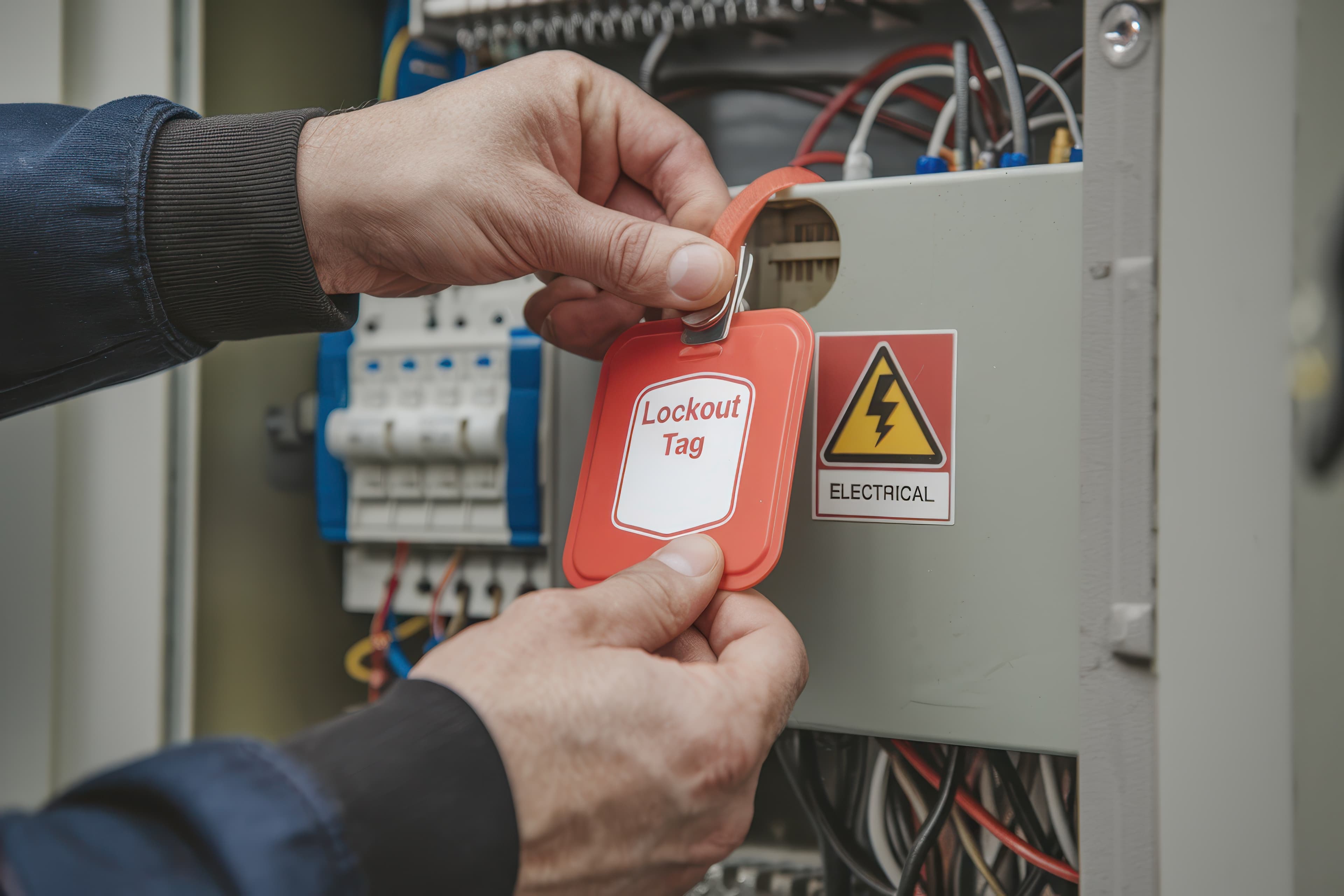 Fachkraft für Arbeitssicherheit bei der Schulung von elektrotechnisch unterwiesenen Personen