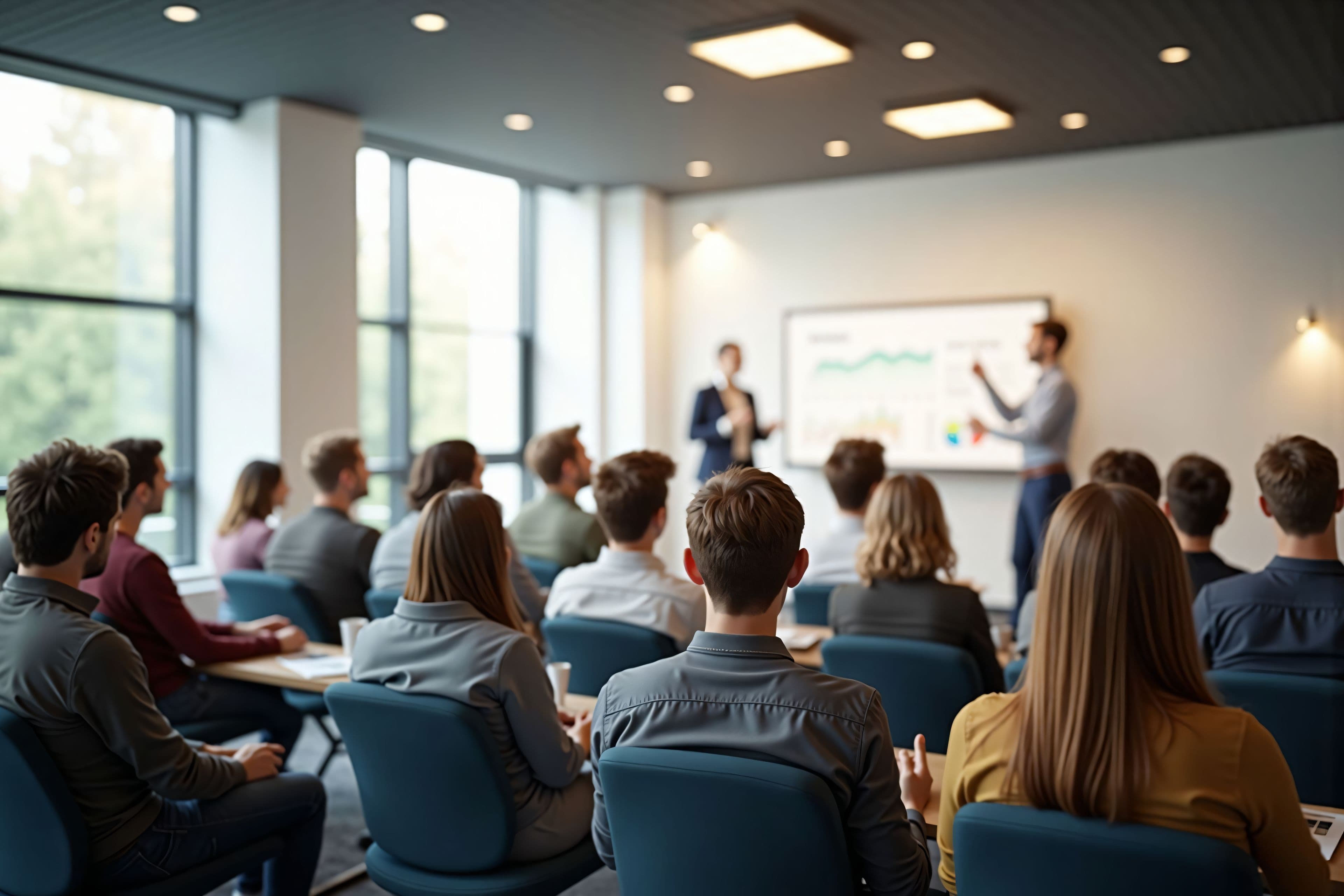 Mitarbeiterunterweisung im Plenum